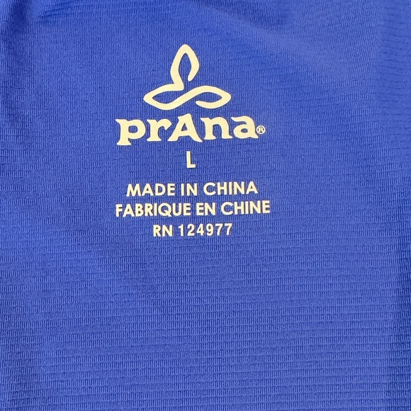 PRANA lightweight RACERBACK Yoga/Fitness TANK TOP, Size L - Picture 3 of 5